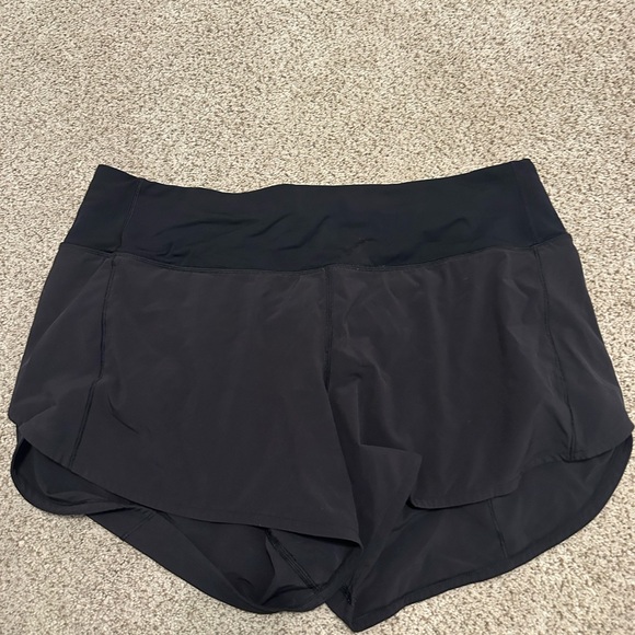 Women's Black Athletic Shorts - Picture 1 of 2